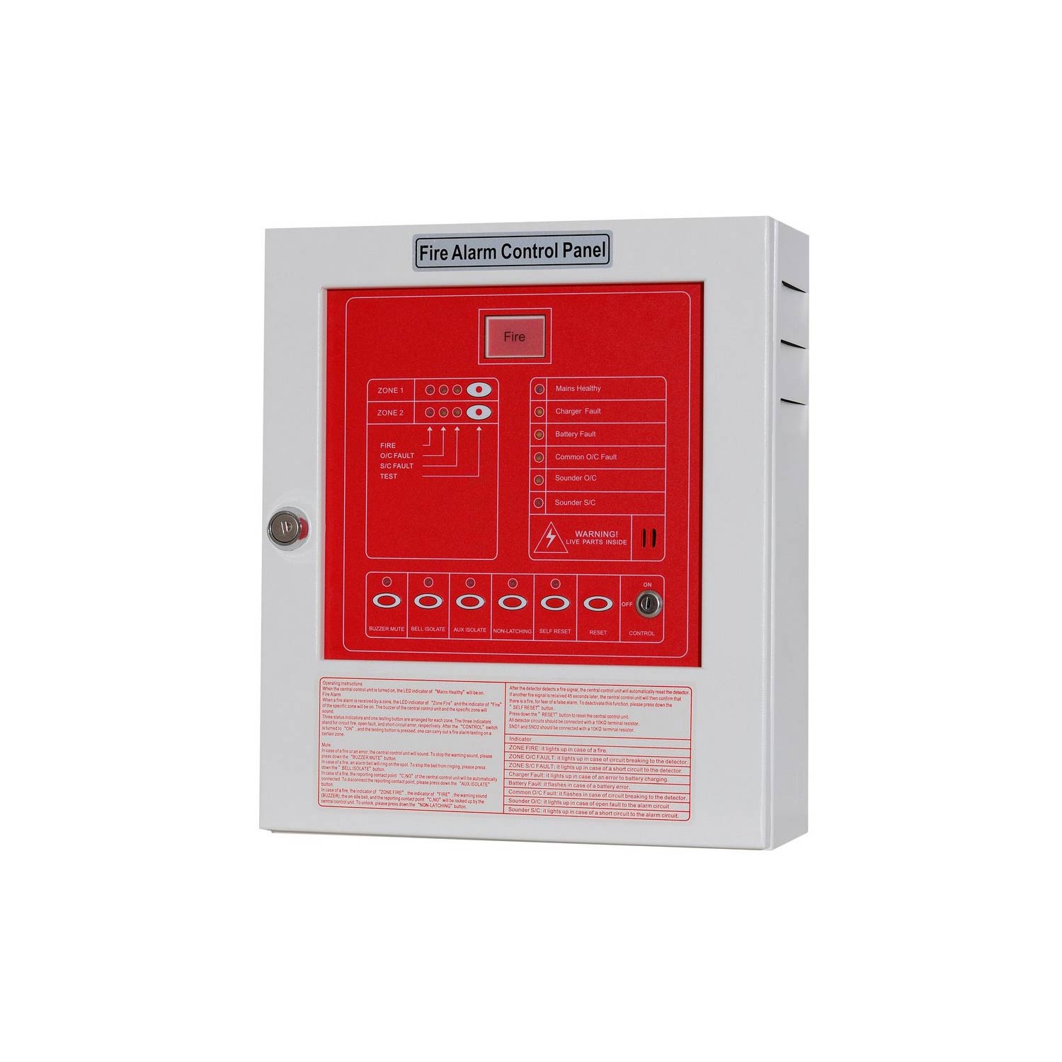 Tyy 2 Zone Conventional Fire Alarm Panel Building Pro Ph 8459